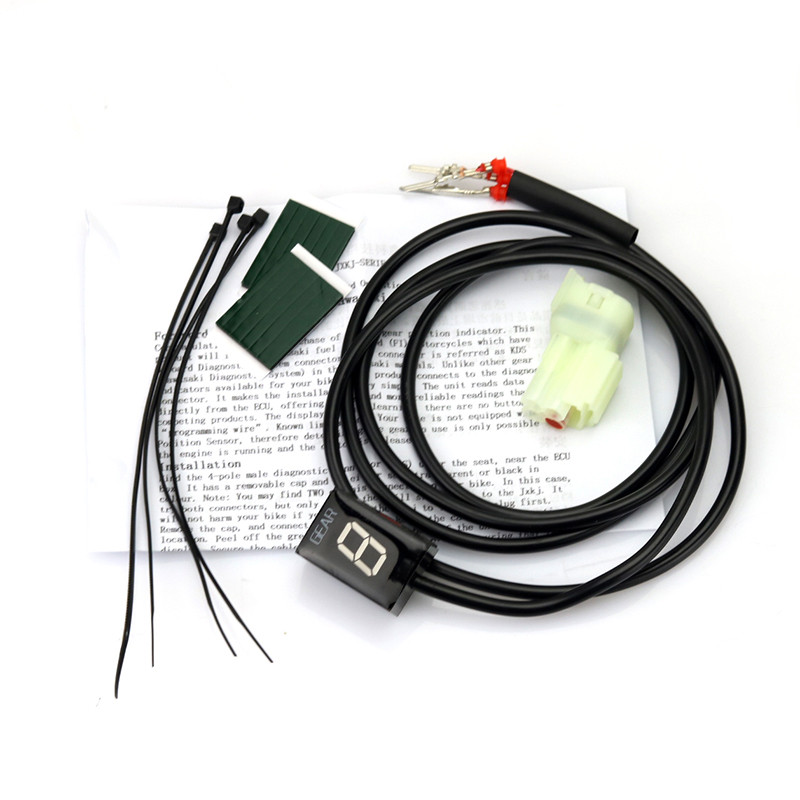 Indicator de afișare a treptelor de viteză cu montare directă a ECU pentru motociclete, pentru Kawasaki ER6N Ninja 650 Ninja 300 Z750 Z900 Z800 Zx6R Vulcan S