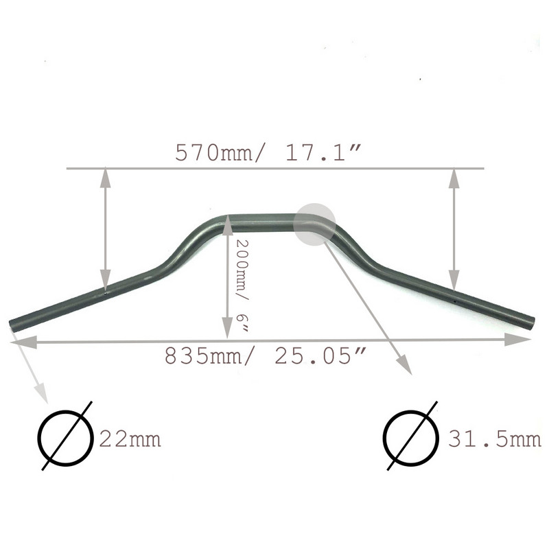 Кормило за BMW R1200GS R1250GS ADV LC R 1200 1250 R1200 GS 2013-2022 Универсален мотоциклет 22 мм кормило Алуминиева ръкохватка