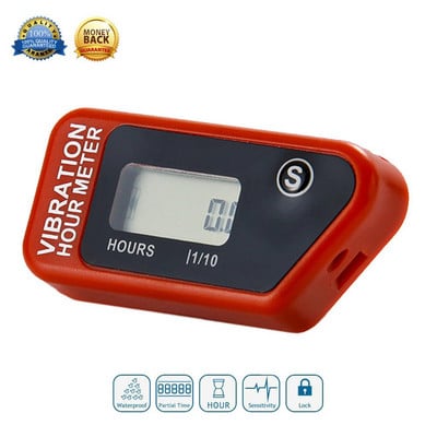 Vezeték nélküli vibráció óra számláló számláló motorkerékpár mérő motocross motoros csónakhoz motoros szán motor láncfűrész ATV Jet Ski 016B