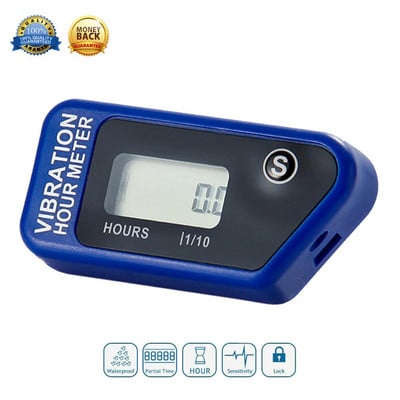 Vezeték nélküli vibráció óra számláló számláló motorkerékpár mérő motocross motoros csónakhoz motoros szán motor láncfűrész ATV Jet Ski 016B