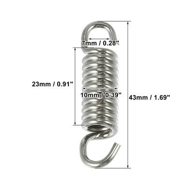 Motoforti 9 tipų motociklų išmetimo vamzdžio spyruoklė 63 mm nerūdijančio plieno išmetimo vamzdžio spyruoklės kabliukas modifikuotas priedas universalus