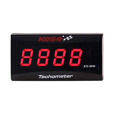 Koso mini pöörete arvu mõõtja, digitaalne ruudukujuline LCD-ekraan, mootori pöördetunnimõõtja tahhomeetri näidik BMW YAMAHA KAWASAKI võidusõidumootorrattale