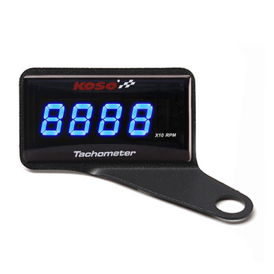 Koso mini pöörete arvu mõõtja, digitaalne ruudukujuline LCD-ekraan, mootori pöördetunnimõõtja tahhomeetri näidik BMW YAMAHA KAWASAKI võidusõidumootorrattale