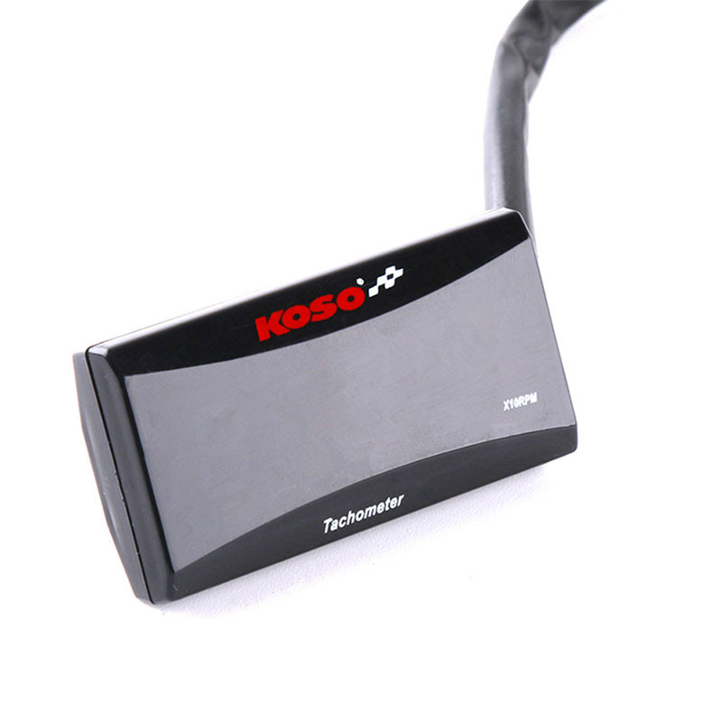 Koso mini pöörete arvu mõõtja, digitaalne ruudukujuline LCD-ekraan, mootori pöördetunnimõõtja tahhomeetri näidik BMW YAMAHA KAWASAKI võidusõidumootorrattale
