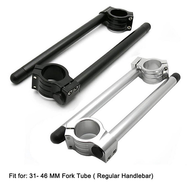 Cafe Racer Motorkerékpár Racing kormány állítható CNC kapocs motorvillára fogantyú 31 32 33 35 36 37 39 41 43 46MM króm fekete