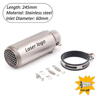Motorkerékpár Kipufogócső Escape Board Moto Hangtompító 51mm 60mm Cafe Racer Pit Bike PCX 125 FZ6 Z 750 Z900 MT 07 G310GS TRK 502