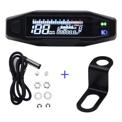2021 Nou Universal Moto RPM Tahometru Vitezometru Indicator de viteză Taho Contor Digital Odometru Instrument Senzor Set pentru Motocicletă