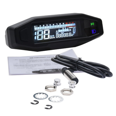 2021 Nou Universal Moto RPM Tahometru Vitezometru Indicator de viteză Taho Contor Digital Odometru Instrument Senzor Set pentru Motocicletă