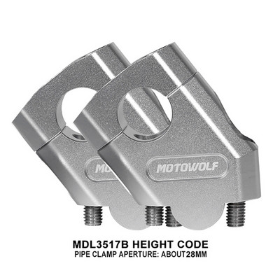 Univerzális motorkerékpár 22 mm-es 28 mm-es kormányemelő Motocross Magasító bilincstartó BMW-hez Illik Hondához Suzukihoz Kawasakihoz
