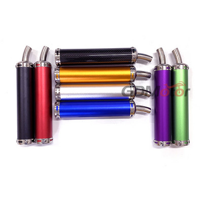 Ingyenes kiszállítás univerzális fém 60x280mm hosszú motorkerékpár-verseny kipufogó kipufogó hangtompító 2-ütemű hangtompító kilépő 50cc-240cc