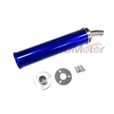 Безплатна доставка Универсален метален 60x280 мм дълъг мотоциклет състезателна изпускателна тръба шумозаглушител 2stoke ауспух бягство за 50cc-240cc