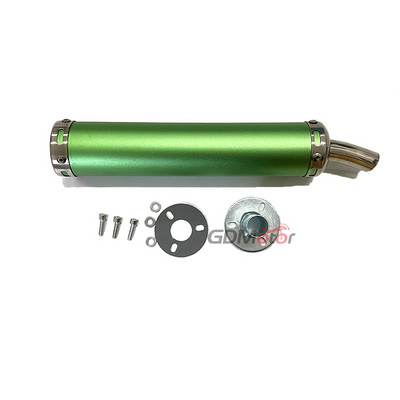 Безплатна доставка Универсален метален 60x280 мм дълъг мотоциклет състезателна изпускателна тръба шумозаглушител 2stoke ауспух бягство за 50cc-240cc