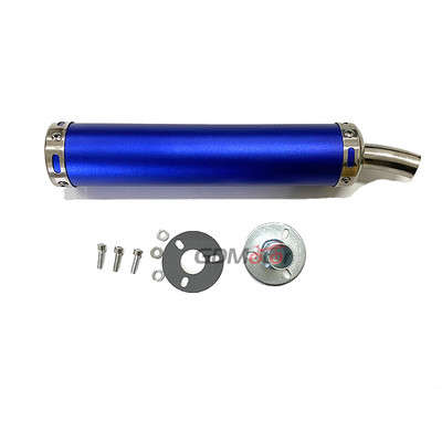 Безплатна доставка Универсален метален 60x280 мм дълъг мотоциклет състезателна изпускателна тръба шумозаглушител 2stoke ауспух бягство за 50cc-240cc