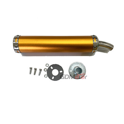 Безплатна доставка Универсален метален 60x280 мм дълъг мотоциклет състезателна изпускателна тръба шумозаглушител 2stoke ауспух бягство за 50cc-240cc