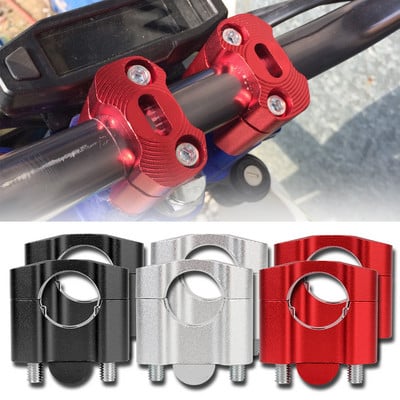 Rider pentru ghidon de motocicletă 22mm 28mm Universal Pitbike Bară de motocicletă Adaptor de montare clemă Bară de motor Din aliaj de aluminiu Cod CNC Rise