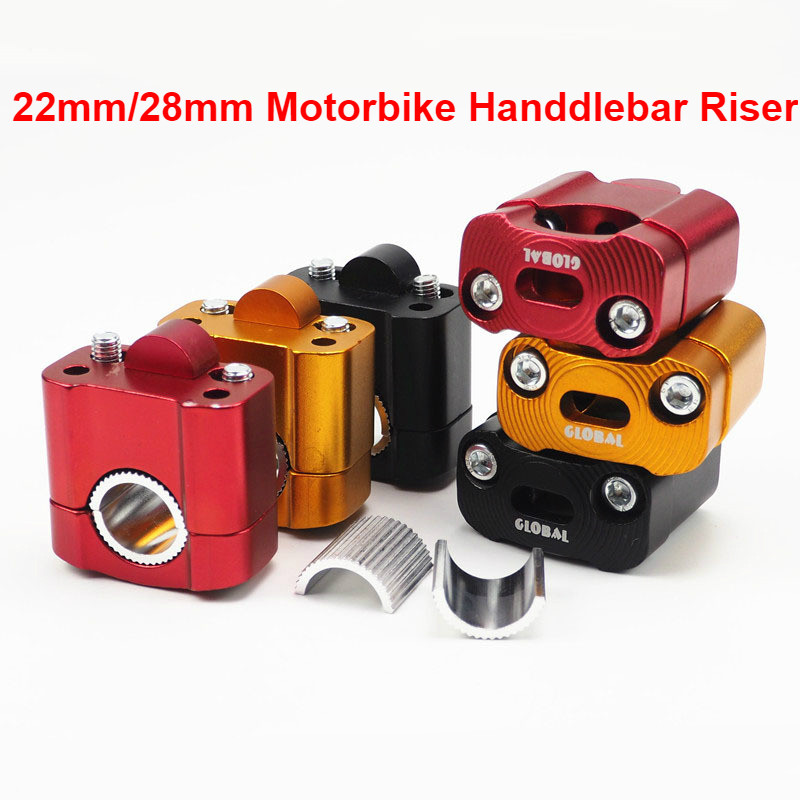 Rider pentru ghidon de motocicletă 22mm 28mm Universal Pitbike Bară de motocicletă Adaptor de montare clemă Bară de motor Din aliaj de aluminiu Cod CNC Rise