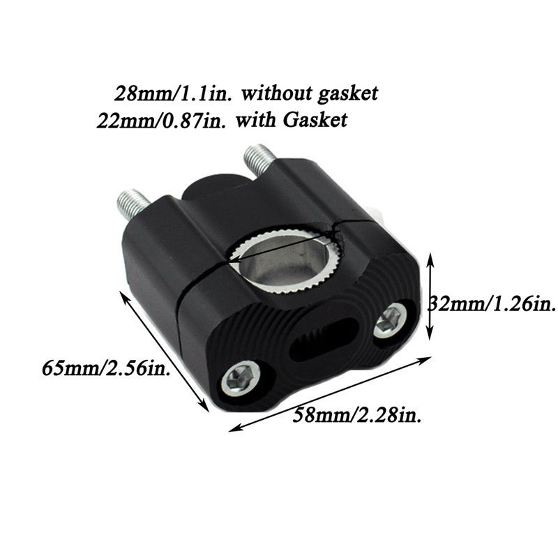 Rider pentru ghidon de motocicletă 22mm 28mm Universal Pitbike Bară de motocicletă Adaptor de montare clemă Bară de motor Din aliaj de aluminiu Cod CNC Rise