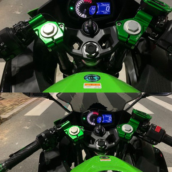Щипка за модификация на мотоциклет Дръжка Кормило Кормило Вилка Тръба Система за ръкохватка Долен спортен комплект за Kawasaki NINJA400 ninja 400