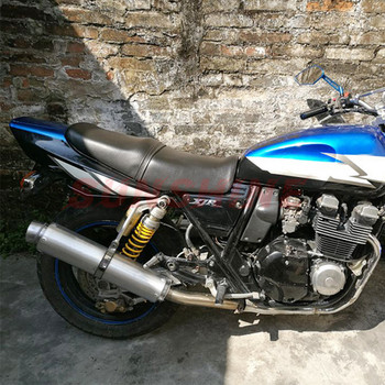 Εξάτμιση μοτοσικλέτας Universal σιγαστήρας Pitbike Motorcross Τροποποιημένος σωλήνας WRS από ανοξείδωτο χάλυβα για HONDA CB400 CB500F CB500X CBR300