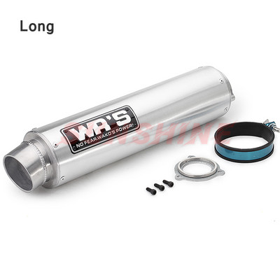 Motorkerékpár kipufogó univerzális Pitbike hangtompító Motorcross módosított rozsdamentes acél WRS cső HONDA CB400 CB500F CB500X CBR300