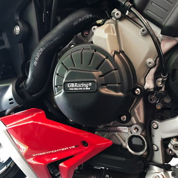 Мотоциклети Капак на двигателя Защитен калъф за калъф GB Racing За DUCATI V4S STREETFIGHTER КОМПЛЕКТ КАПАК НА ДВИГАТЕЛЯ Протектор на капака на двигателя