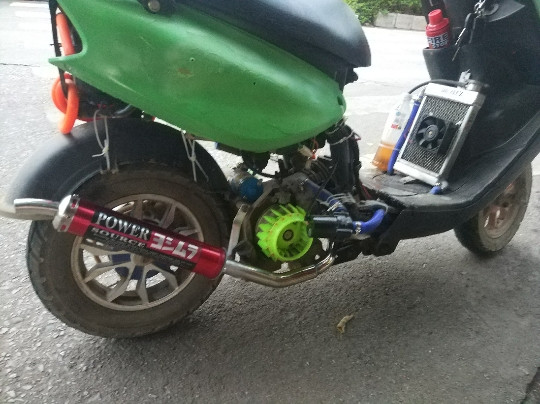 60X280mm Metall 22mm 50-250CC universaalne mootorrataste võidusõidusummuti, 2-taktiline väljalasketoru süsinikkiust