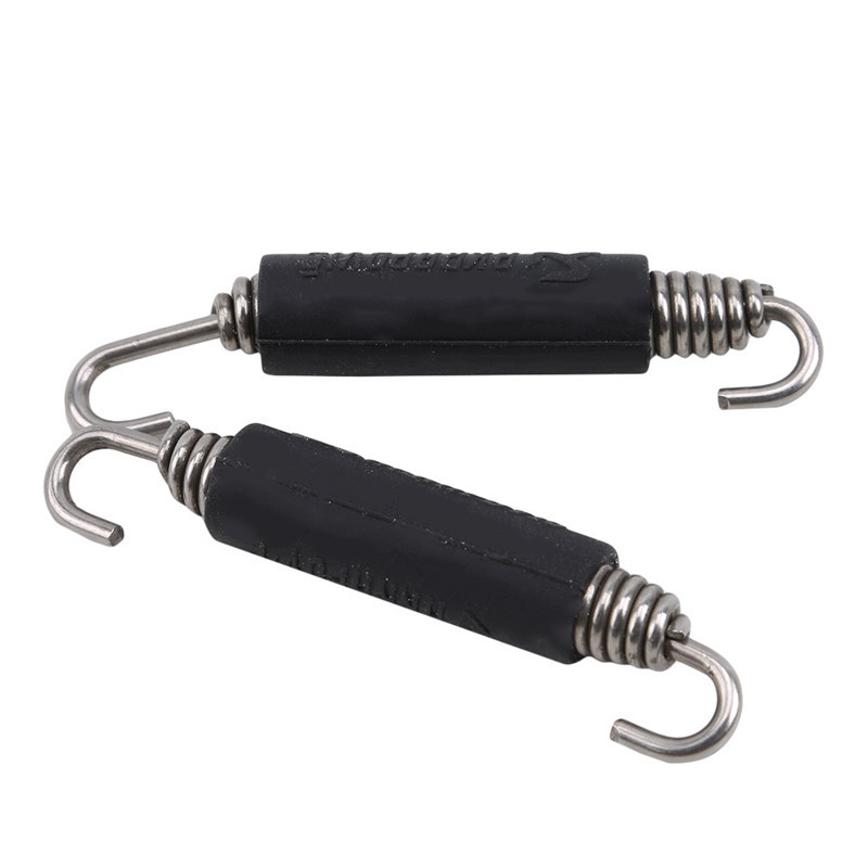 2 ks univerzálnych motocyklových pružinových hákov z nehrdzavejúcej ocele na opravu výfukového potrubia motocykla