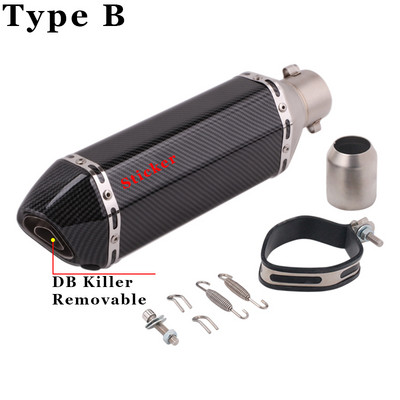 35-51 mm-es univerzális motorkerékpár robogó ATV kipufogó kipufogócső Escape Moto Honda CBR250 CB400 YZF FZ400 Z750 NINJA TMAX530