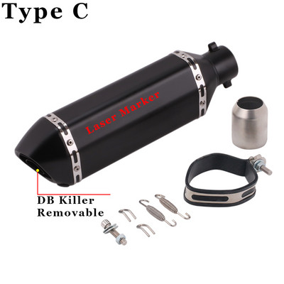 35-51 mm-es univerzális motorkerékpár robogó ATV kipufogó kipufogócső Escape Moto Honda CBR250 CB400 YZF FZ400 Z750 NINJA TMAX530