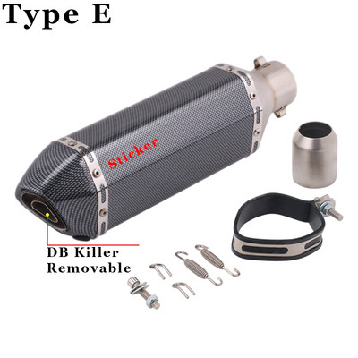 35-51 mm-es univerzális motorkerékpár robogó ATV kipufogó kipufogócső Escape Moto Honda CBR250 CB400 YZF FZ400 Z750 NINJA TMAX530