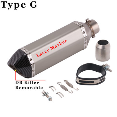 35-51 mm-es univerzális motorkerékpár robogó ATV kipufogó kipufogócső Escape Moto Honda CBR250 CB400 YZF FZ400 Z750 NINJA TMAX530