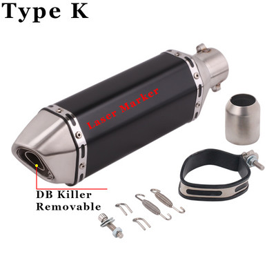 35-51 mm-es univerzális motorkerékpár robogó ATV kipufogó kipufogócső Escape Moto Honda CBR250 CB400 YZF FZ400 Z750 NINJA TMAX530