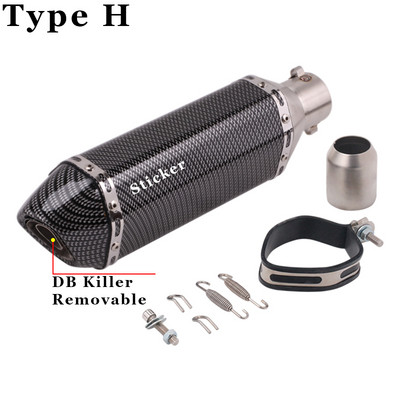 35-51 mm-es univerzális motorkerékpár robogó ATV kipufogó kipufogócső Escape Moto Honda CBR250 CB400 YZF FZ400 Z750 NINJA TMAX530