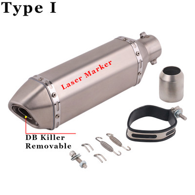 35-51 mm-es univerzális motorkerékpár robogó ATV kipufogó kipufogócső Escape Moto Honda CBR250 CB400 YZF FZ400 Z750 NINJA TMAX530