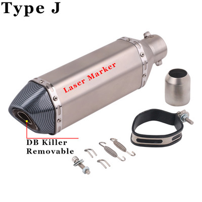 35-51 mm-es univerzális motorkerékpár robogó ATV kipufogó kipufogócső Escape Moto Honda CBR250 CB400 YZF FZ400 Z750 NINJA TMAX530