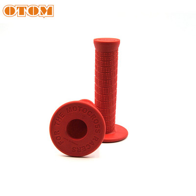 Univerzálne rukoväte OTOM pre motocykle, protišmykové, mäkké gumové, vodotesné, profesionálne špirálové diamantové vzorované riadidlá, otočná rukoväť