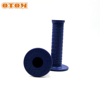 Univerzálne rukoväte OTOM pre motocykle, protišmykové, mäkké gumové, vodotesné, profesionálne špirálové diamantové vzorované riadidlá, otočná rukoväť