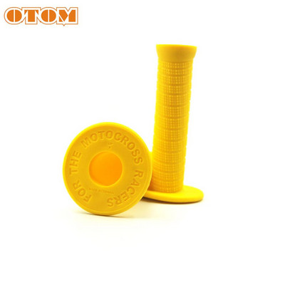 Univerzálne rukoväte OTOM pre motocykle, protišmykové, mäkké gumové, vodotesné, profesionálne špirálové diamantové vzorované riadidlá, otočná rukoväť