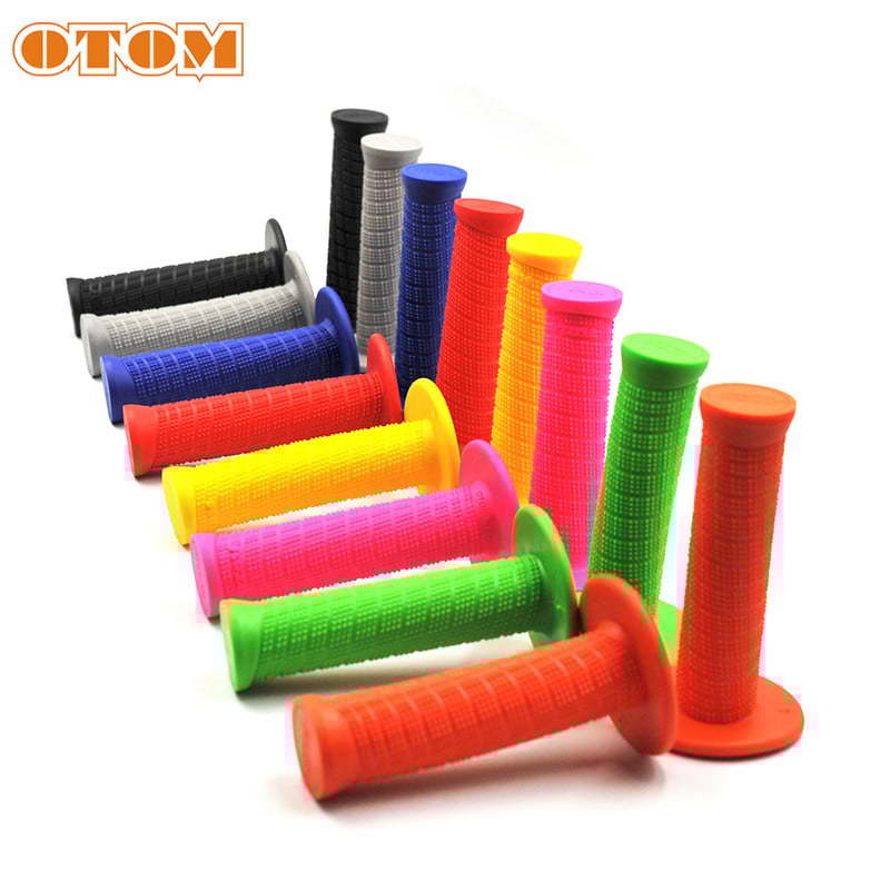 Univerzálne rukoväte OTOM pre motocykle, protišmykové, mäkké gumové, vodotesné, profesionálne špirálové diamantové vzorované riadidlá, otočná rukoväť