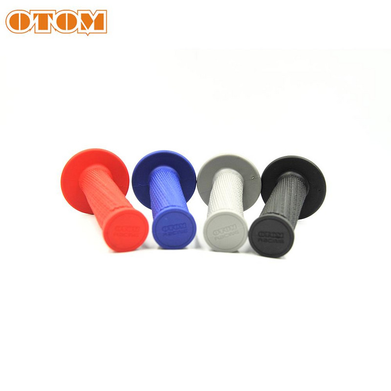 Univerzálne rukoväte OTOM pre motocykle, protišmykové, mäkké gumové, vodotesné, profesionálne špirálové diamantové vzorované riadidlá, otočná rukoväť