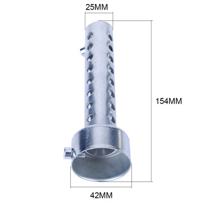 Universalus motociklo išmetimo duslintuvas, reguliuojamas duslintuvas Db Killer Pipe antgalis motociklų lenktynėms 35/42/45/48MM