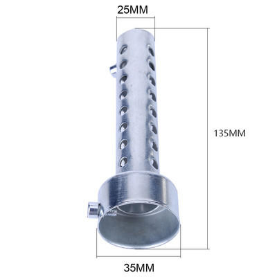 Universalus motociklo išmetimo duslintuvas, reguliuojamas duslintuvas Db Killer Pipe antgalis motociklų lenktynėms 35/42/45/48MM