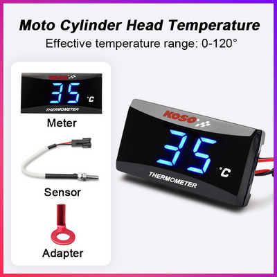 koso cilindro galvutės temperatūros matuoklis XMAX250 300 NMAX CB 400 CB500X Adapterio motorolerio ir lenktyninio motociklo termometrui