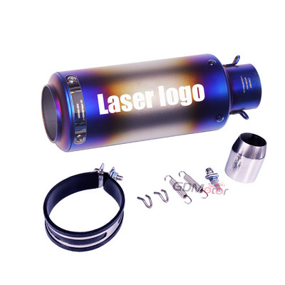 51 mm motociklo išmetimo duslintuvo vamzdis nerūdijančio plieno GP lenktynėms skirtas YAMAHA Cbr650r R1 R3 Mt03 R6 CBR600 Zx6r MT07 XSR900 mt10 ZXR