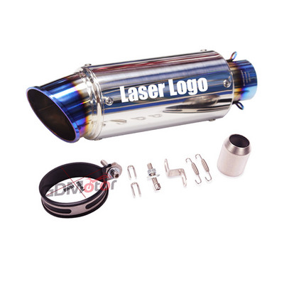 51 mm motociklo išmetimo duslintuvo vamzdis nerūdijančio plieno GP lenktynėms skirtas YAMAHA Cbr650r R1 R3 Mt03 R6 CBR600 Zx6r MT07 XSR900 mt10 ZXR