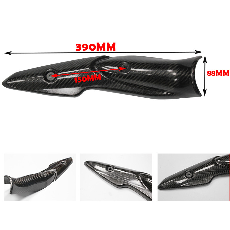 Libistage peale Kawasaki Z900 Z900e mootorratta väljalasketoru keskmise ühendustoru süsinikkiust soojuskaitse kaanekaitse põletusvastane kest