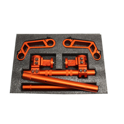 Motociklo 125cc Reguliuojama vairo rankena CNC 7/8" 22mm nuimama rankenos sistema Pit Bike Dirt Bike Motobike Motoroleris