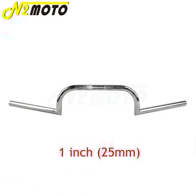 Street Bike motorkerékpár 7/8" és 1" fekete kormányrúd Clubman kormányrúd 22 mm-es 25 mm-es kormány Harley Cafe Racer Bobber Chopperhez