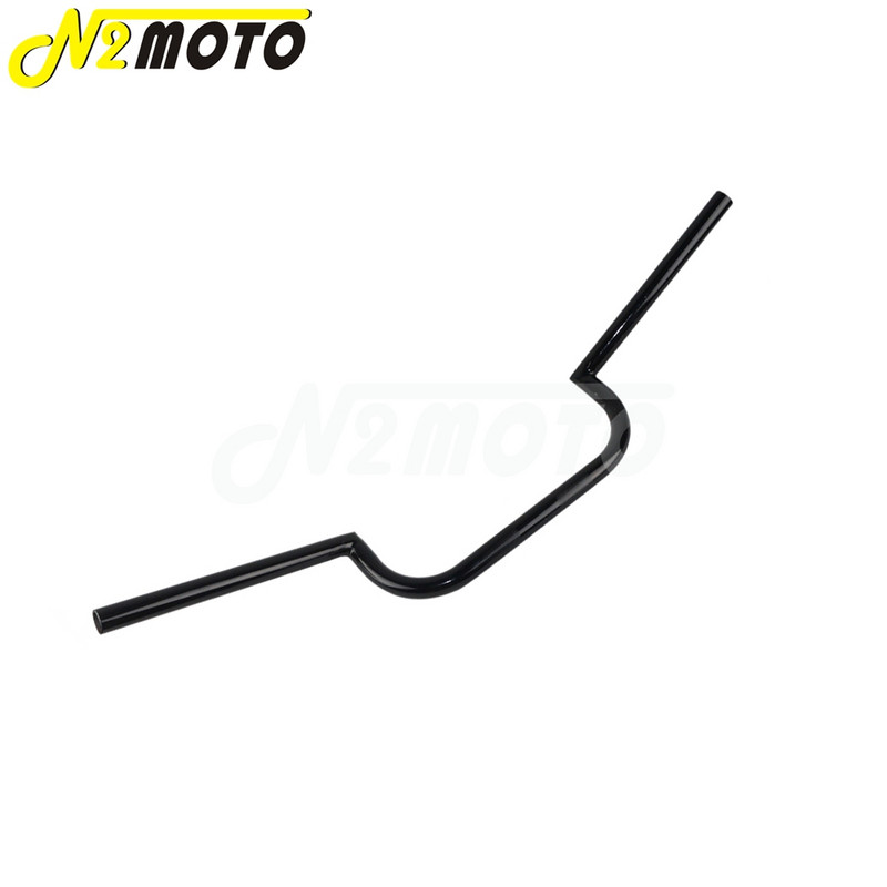 Street Bike motorkerékpár 7/8" és 1" fekete kormányrúd Clubman kormányrúd 22 mm-es 25 mm-es kormány Harley Cafe Racer Bobber Chopperhez