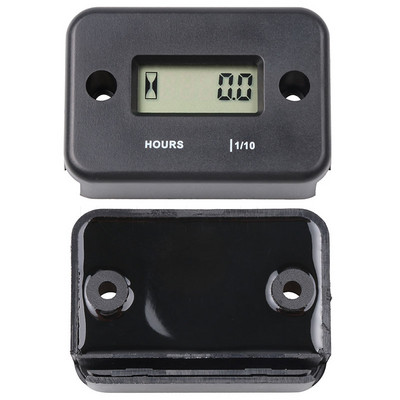 Vodotesný LCD displej s digitálnym počítadlom hodín, indukčný časovač pre bicykel, motocykel, štvorkolku, snežný skúter, lodný motor